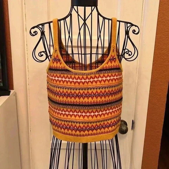 Rag & Bone Willow Fair Isle Cami-Sz S - Picture 3 of 5